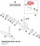 Diagram preview: TRAPEZOID RING 144          08 (51530032000)