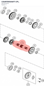 Diagram preview: COUNTERSHAFT CPL. (90233010010)