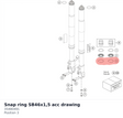 Diagram preview: Snap ring SB46x1,5 acc drawing (35480491)