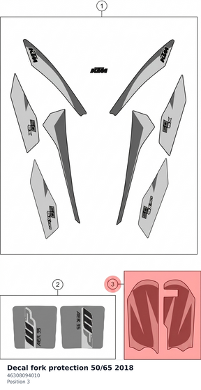 Diagram preview: Decal fork protection 50/65 2018 (46308094010)