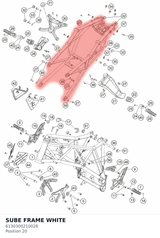 Diagram preview: SUBE FRAME WHITE (6130300210028)