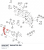 Diagram preview: BRACKET RADIATOR RH (96335001111)