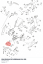 Diagram preview: PAD RUBBER SIDEMASK RH RR (90508042003)