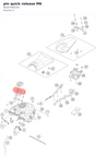 Diagram preview: pin quick release M6 (96307064100)