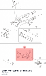 Diagram preview: CHAIN PROTECTION KIT FREERIDE (70004060110)