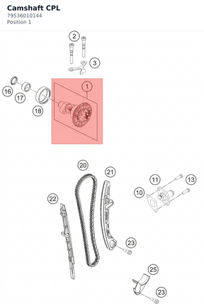 Diagram preview: Camshaft CPL (79536010144)