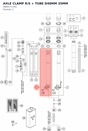 Diagram preview: AXLE CLAMP R/S + TUBE D48MM 35MM (48601713S1)