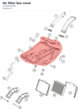 Diagram preview: Air filter box cover (63506002000)