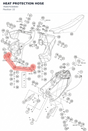 Diagram preview: HEAT PROTECTION HOSE (76407030000)