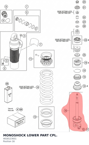 Diagram preview: MONOSHOCK LOWER PART CPL. (46181236S1)