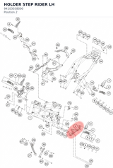 Diagram preview: HOLDER STEP RIDER LH (94103038000)