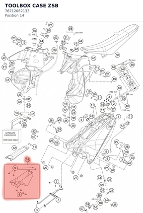 Diagram preview: TOOLBOX CASE ZSB (76712062133)