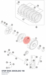 Diagram preview: STOP DISK 20X39,6X3 '98 (50332020000)