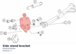Diagram preview: Side stand bracket (93003026000)