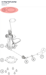 Diagram preview: o-ring fuel pump (96307091000)