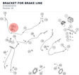 Diagram preview: BRACKET FOR BRAKE LINE (61942003070)