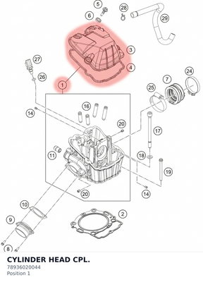 Diagram preview: CYLINDER HEAD CPL. (78936020044)