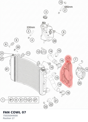 Diagram preview: FAN COWL                    07 (75035044000)