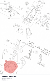 Diagram preview: FRONT FENDER (60308110100C1)