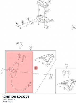 Diagram preview: IGNITION LOCK               08 (76511066000)