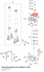 Diagram preview: Steering head screw M20x1,5 WS (C54801036000C1)