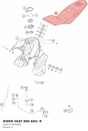 Diagram preview: RIDER SEAT 800 ADV. R (63507140000EB)