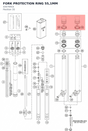 Diagram preview: FORK PROTECTION RING 55,1MM (43570915)