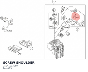 Diagram preview: SCREW SHOULDER (75041013060)