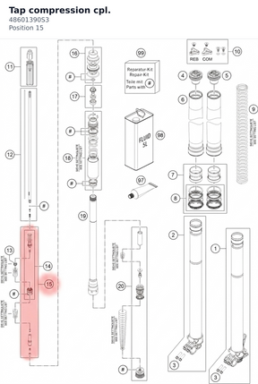 Diagram preview: Tap compression cpl. (48601390S3)