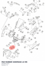 Diagram preview: PAD RUBBER SIDEMASK LH RR (90508041003)