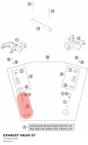 Diagram preview: EXHAUST VALVE               07 (75036031000)