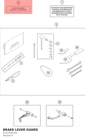 Diagram preview: BRAKE LEVER GUARD (61313932144)