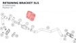 Diagram preview: RETAINING BRACKET SLS (61305031000)