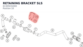 Diagram preview: RETAINING BRACKET SLS (61305031000)