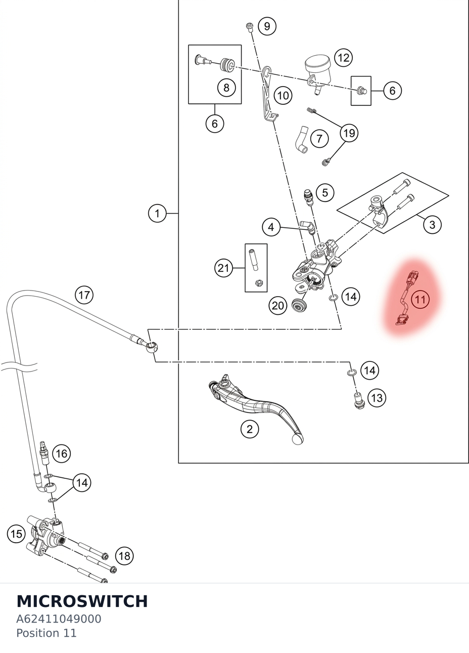 Diagram preview: MICROSWITCH (A62411049000)