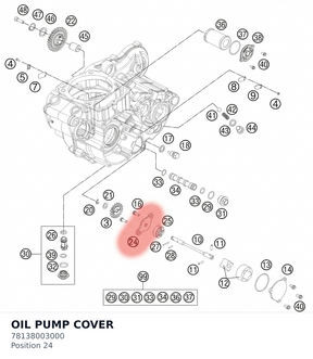 Diagram preview: OIL PUMP COVER (78138003000)