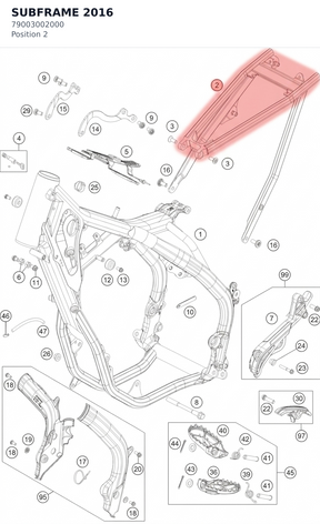 Diagram preview: SUBFRAME                  2016 (79003002000)