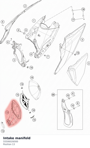 Diagram preview: Intake manifold (55506026000)