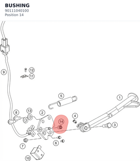 Diagram preview: BUSHING (90111040100)