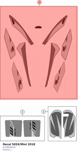 Diagram preview: Decal 50SX/Mini 2018 (45308099100)