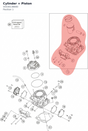 Diagram preview: Cylinder + Piston (55530138000)