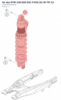 Diagram preview: Sk abs KTM 250/300 EXC-F/EXC/XC-W TPI 22 (0797C463V305000)