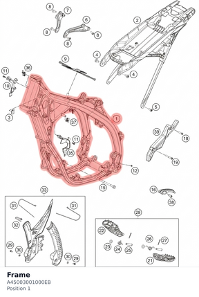 Diagram preview: Frame (A45003001000EB)
