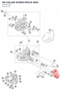 Diagram preview: HH-COLLAR SCREW M5X16 WS8 (J025050163)