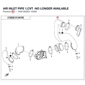 AIR INLET PIPE 1,CVT product image