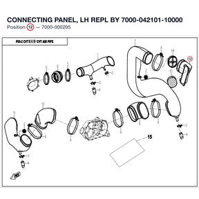 CONNECTING PANEL, LH REPL BY 7000-042101-10000 product image