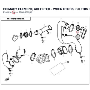 PRIMARY ELEMENT, AIR FILTER - WHEN STOCK IS 0 THIS ITEM IS NO LONGER AVAILABLE product image
