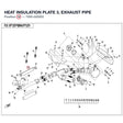 HEAT INSULATION PLATE 3, EXHAUST PIPE product image