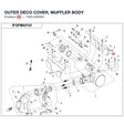OUTER DECO COVER, MUFFLER BODY product image