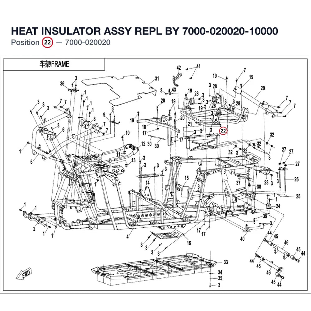 HEAT INSULATOR ASSY REPL BY 7000-020020-10000 product image